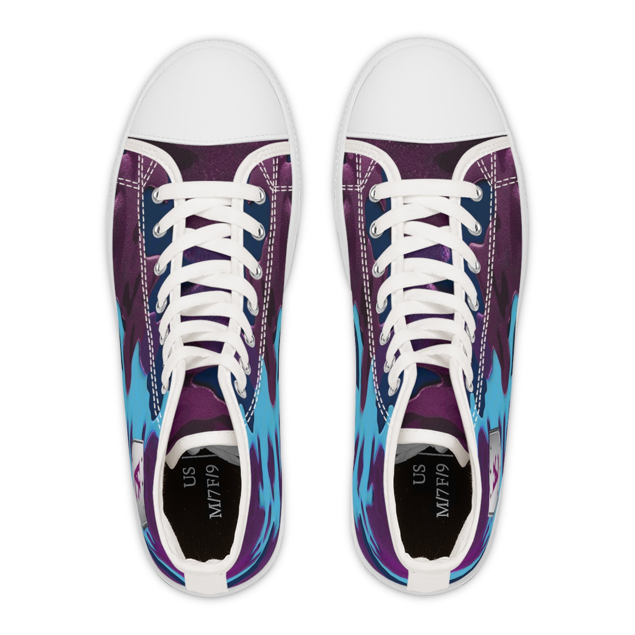 Stylish Camo High Top Sneakers for Women - Trendy Streetwear Footwear