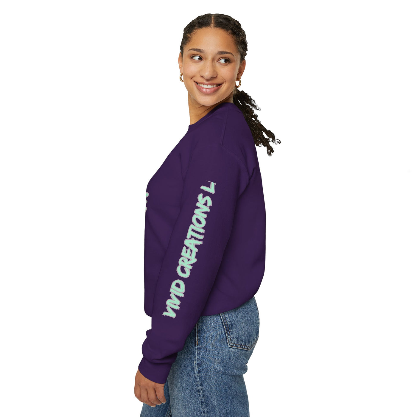 Just Dope Crewneck Sweatshirt, Vivid Creations Pull-Over Sweatshirt