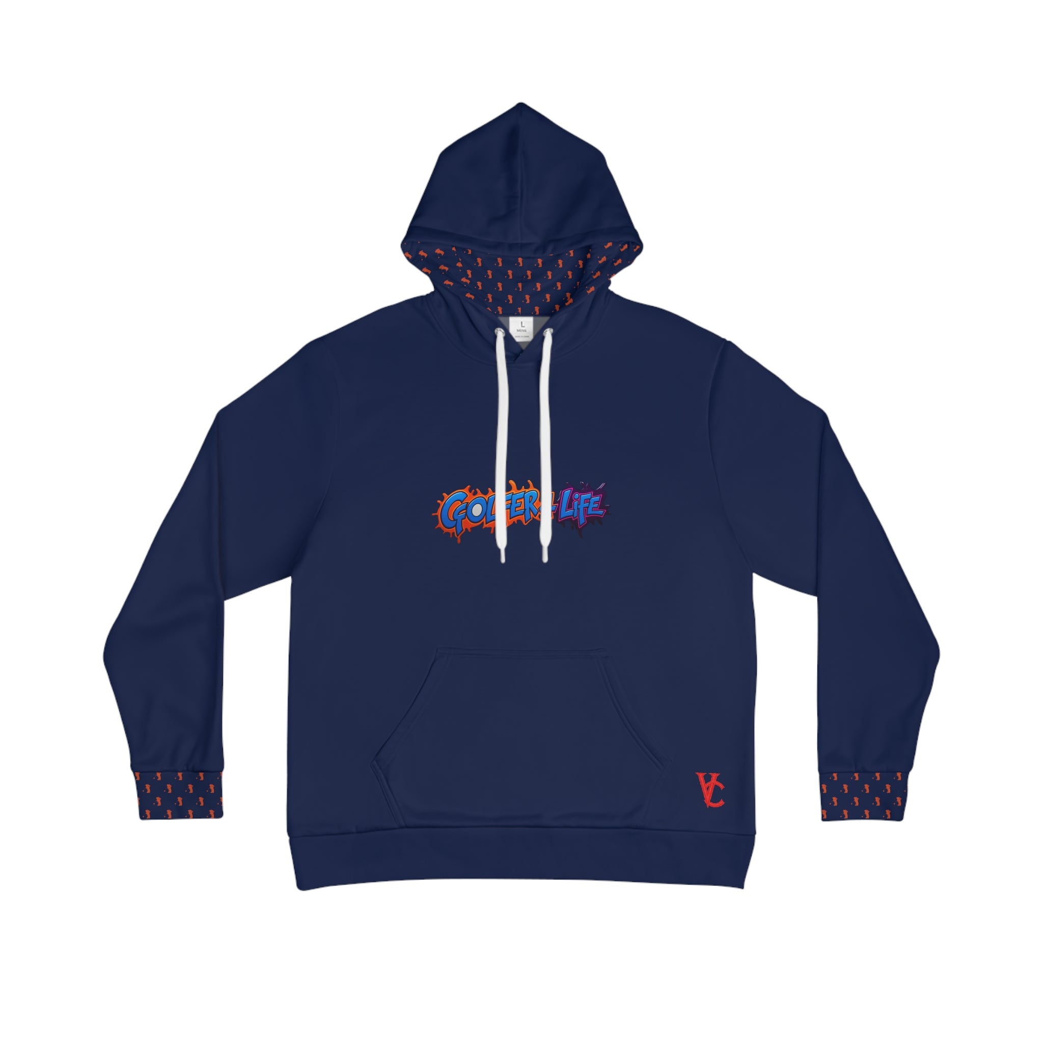 Golfer 4 Life Hooded Sweatshirt, Vivid Creations Designer Golf Hoodie