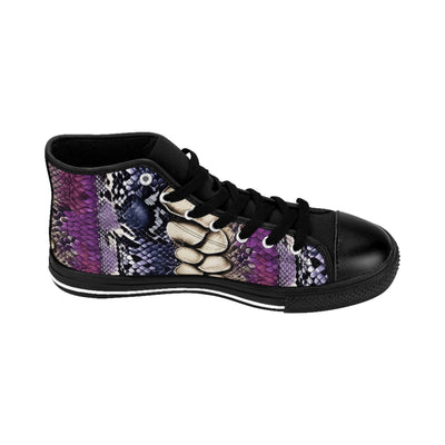 Stylish Women's Classic Sneakers - Trendy Snake Print High Tops