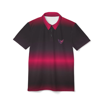 Bold Gradient Unisex Polo Shirt - Perfect for Casual Outings and Special Occasions