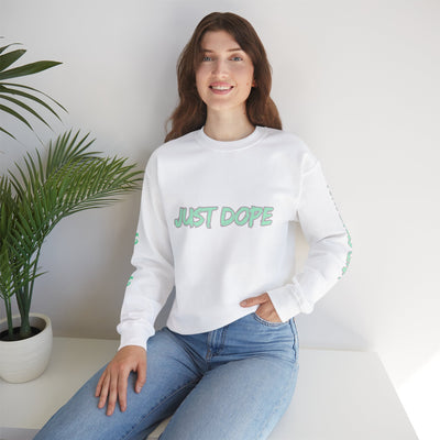 Just Dope Crewneck Sweatshirt, Vivid Creations Pull-Over Sweatshirt