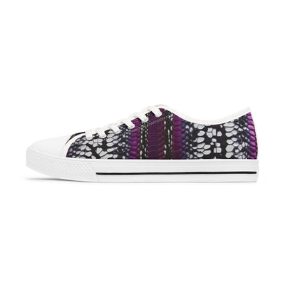 Stylish Women's Low Top Sneakers with Bold Pattern