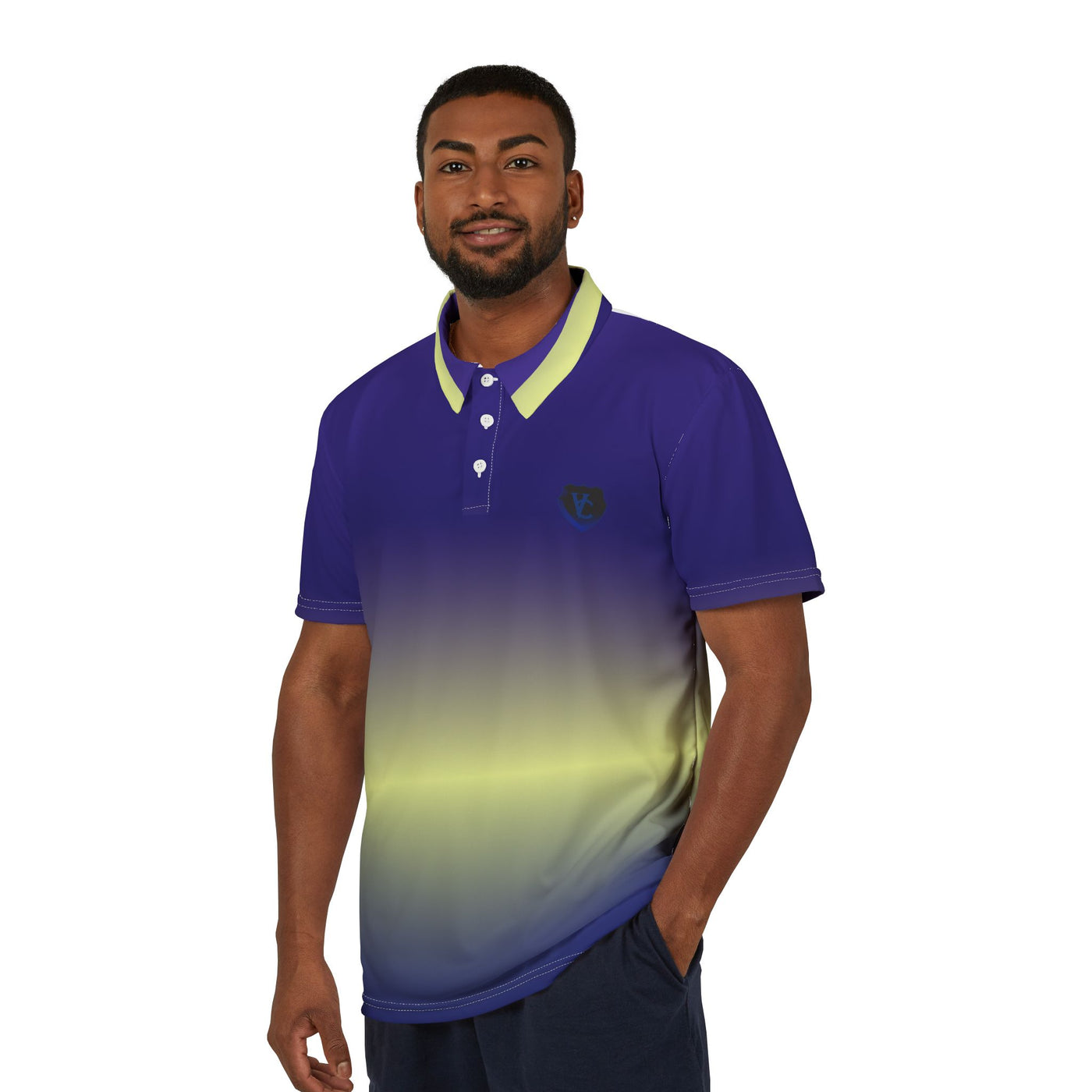 Vibrant Gradient Golf Polo Shirt - Fantastic Golf Gift