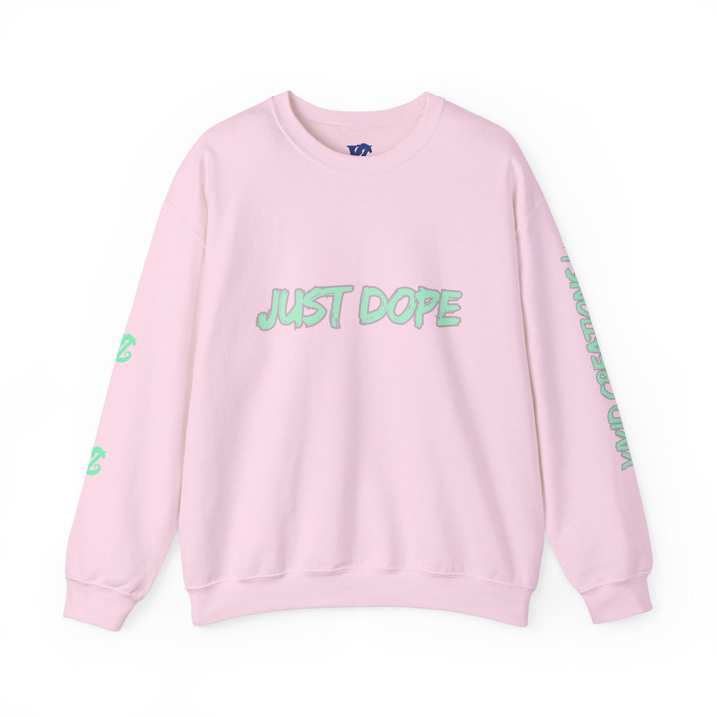 Just Dope Crewneck Sweatshirt, Vivid Creations Pull-Over Sweatshirt