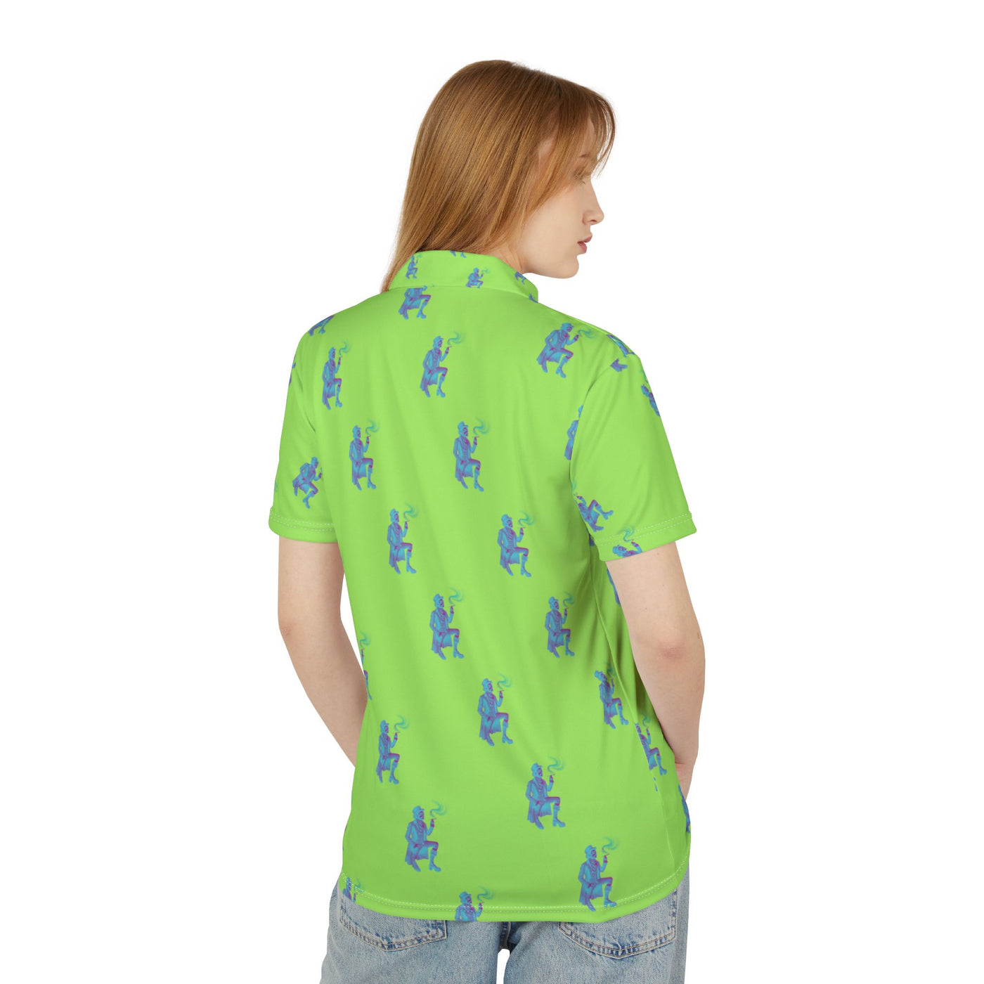 Golf Shirt, Golfer Silhouette Polo Shirt