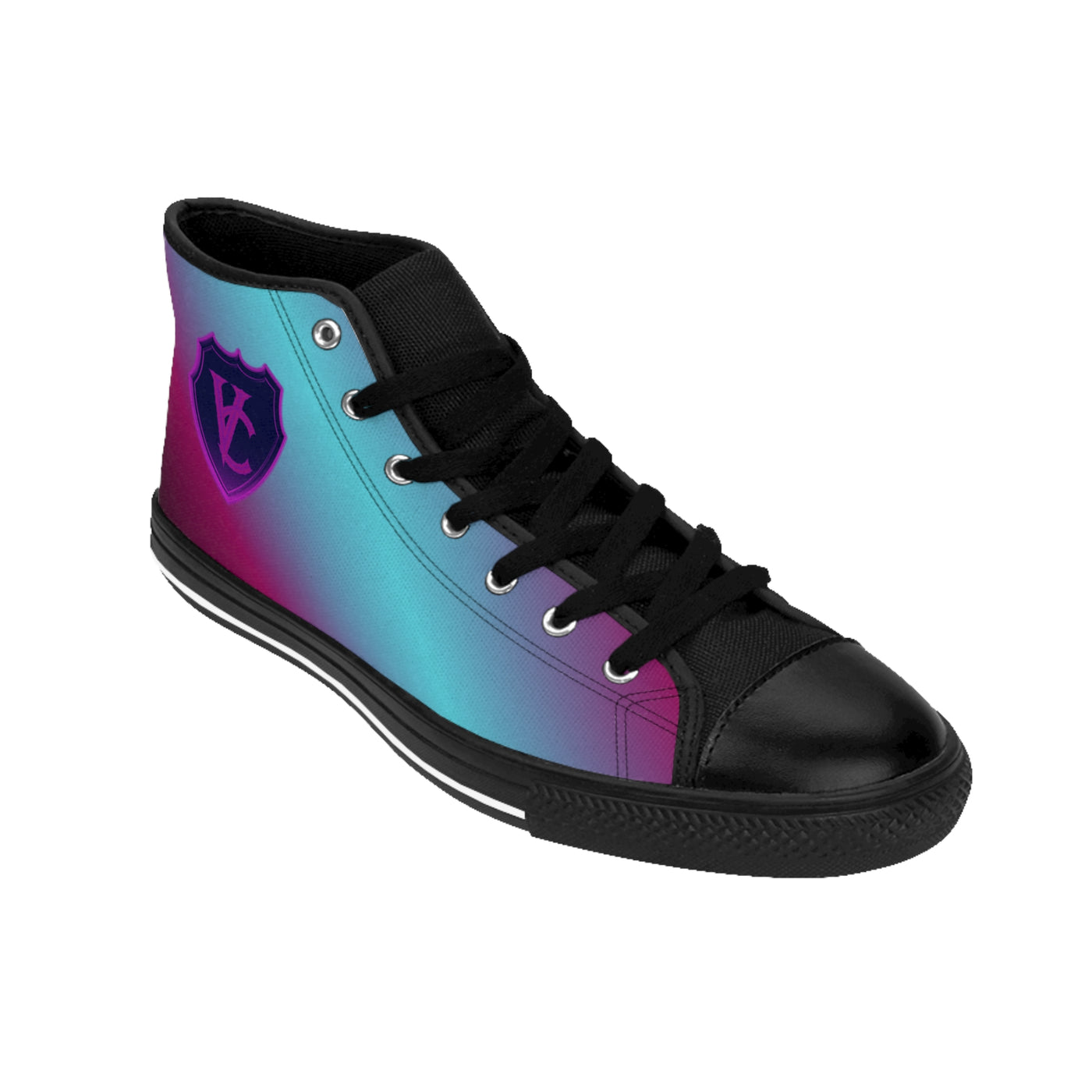 Women’s Stylish Gradient High-Top Sneakers - Trendy Casual Footwear