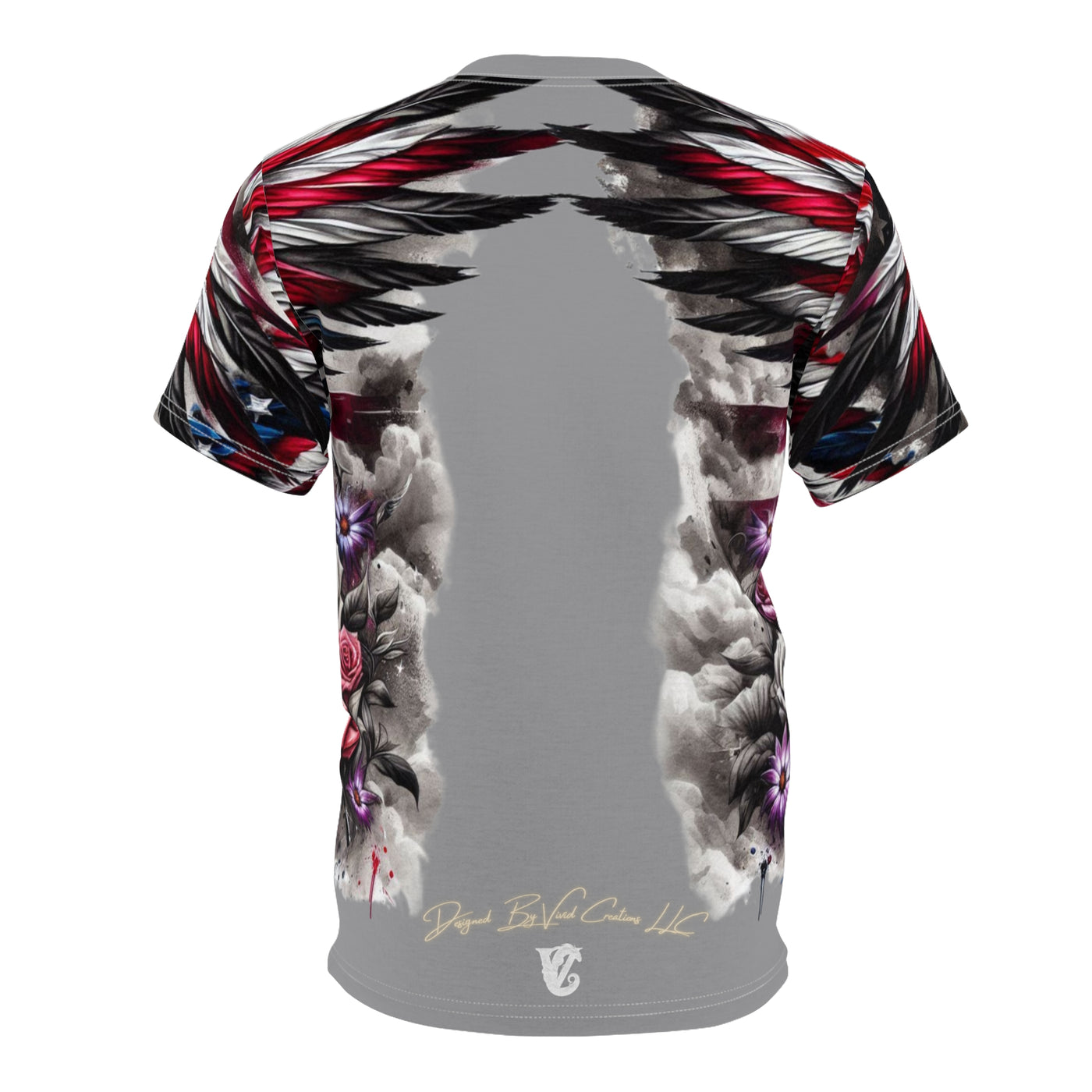 American Flag T-shirt, W/ Female Silhouette T-shirt