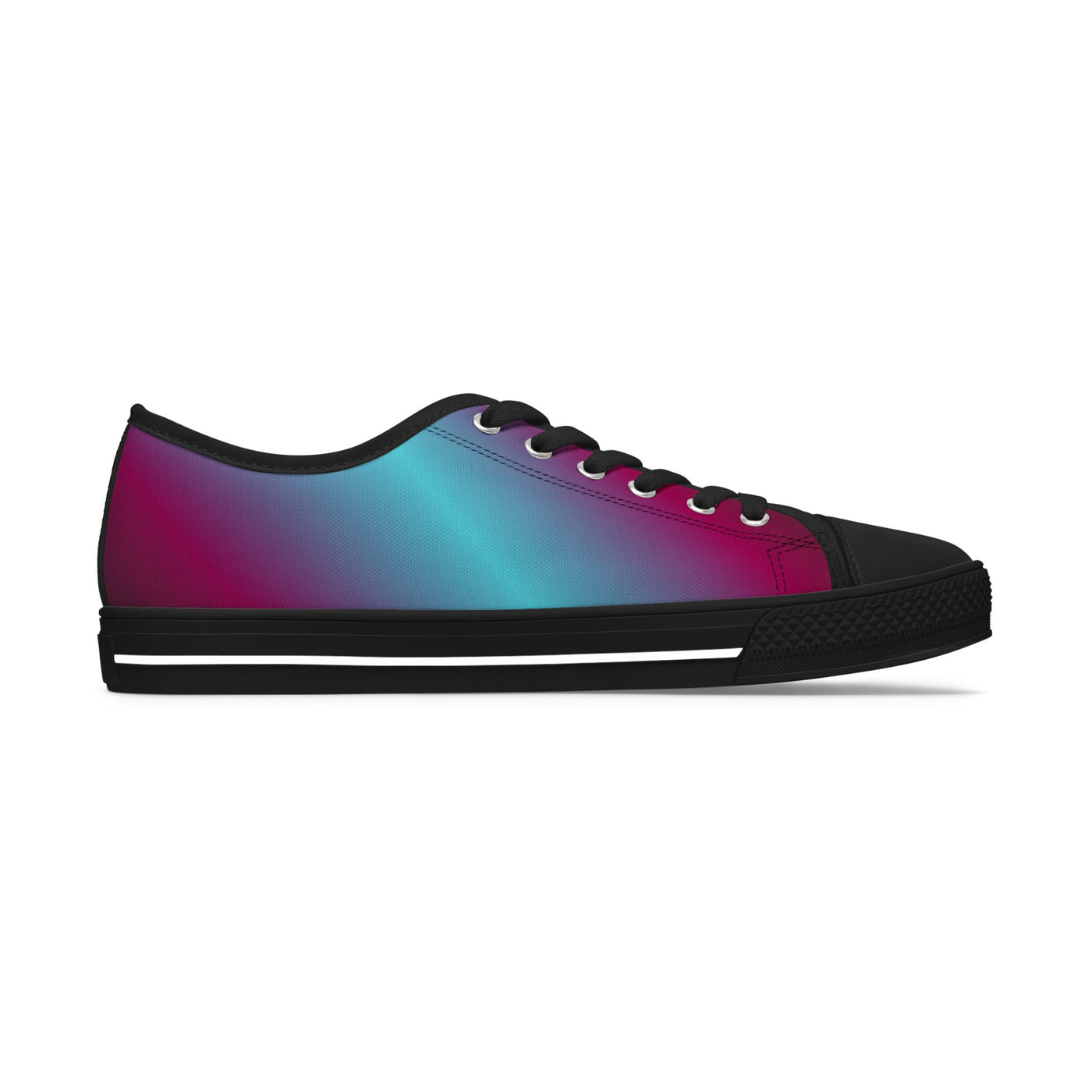 Stylish Gradient Women&#039;s Low Top Sneakers - Colorful Casual Footwear