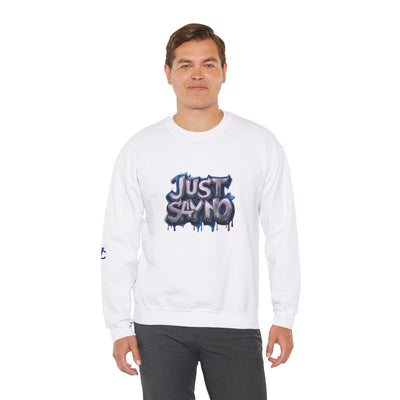 Lightweight Graphic Sweatshirt, Vivid Creations Just Say No Sweatshirt