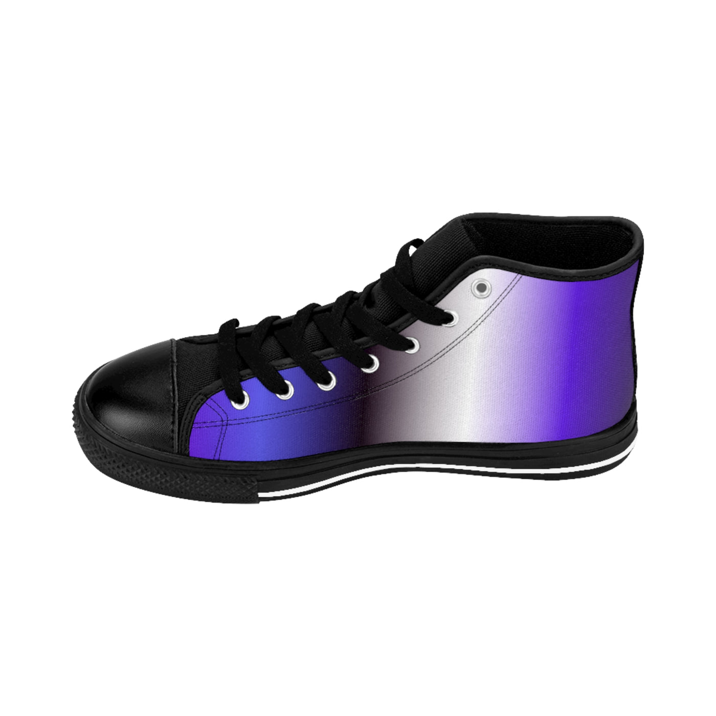 Women’s Classic Sneakers - Stylish Purple Gradient High Tops