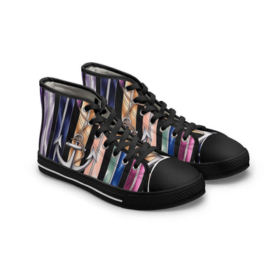 Women's High-Top Sneakers, Vivid Creations Designer Shoes