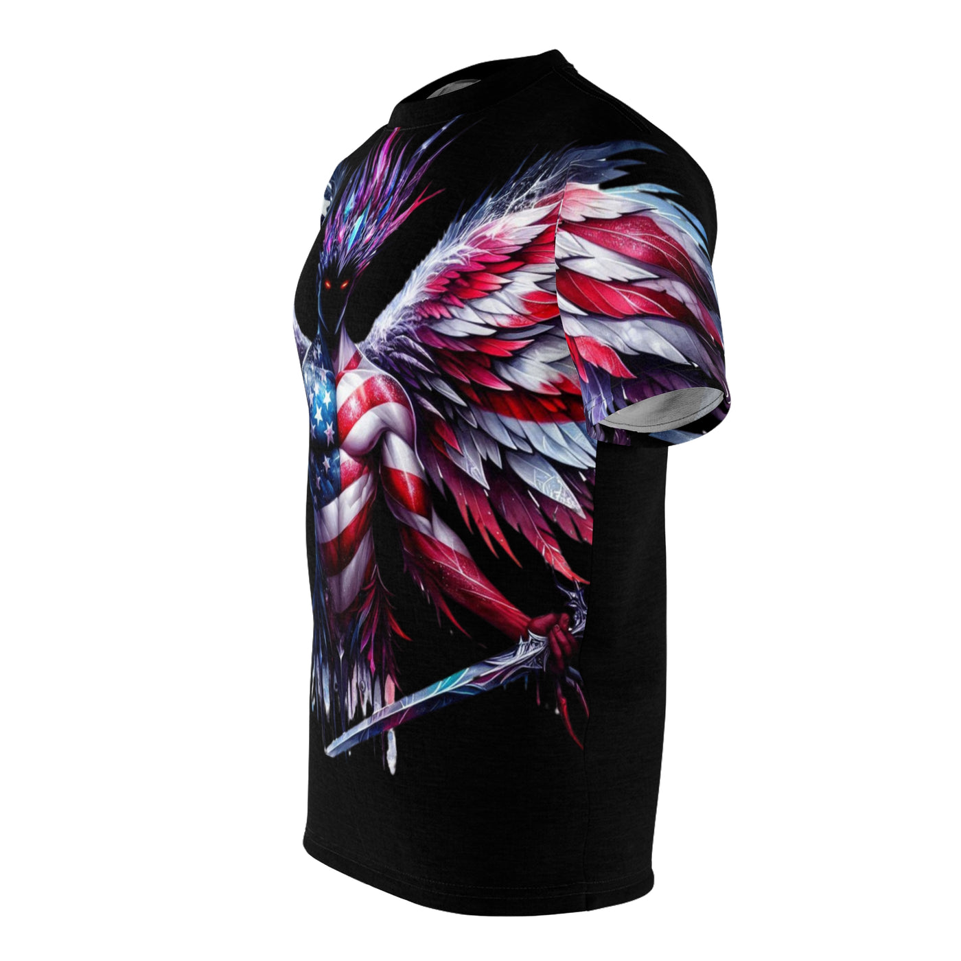 American Flag W/ Winged Male Silhouette T-shirt