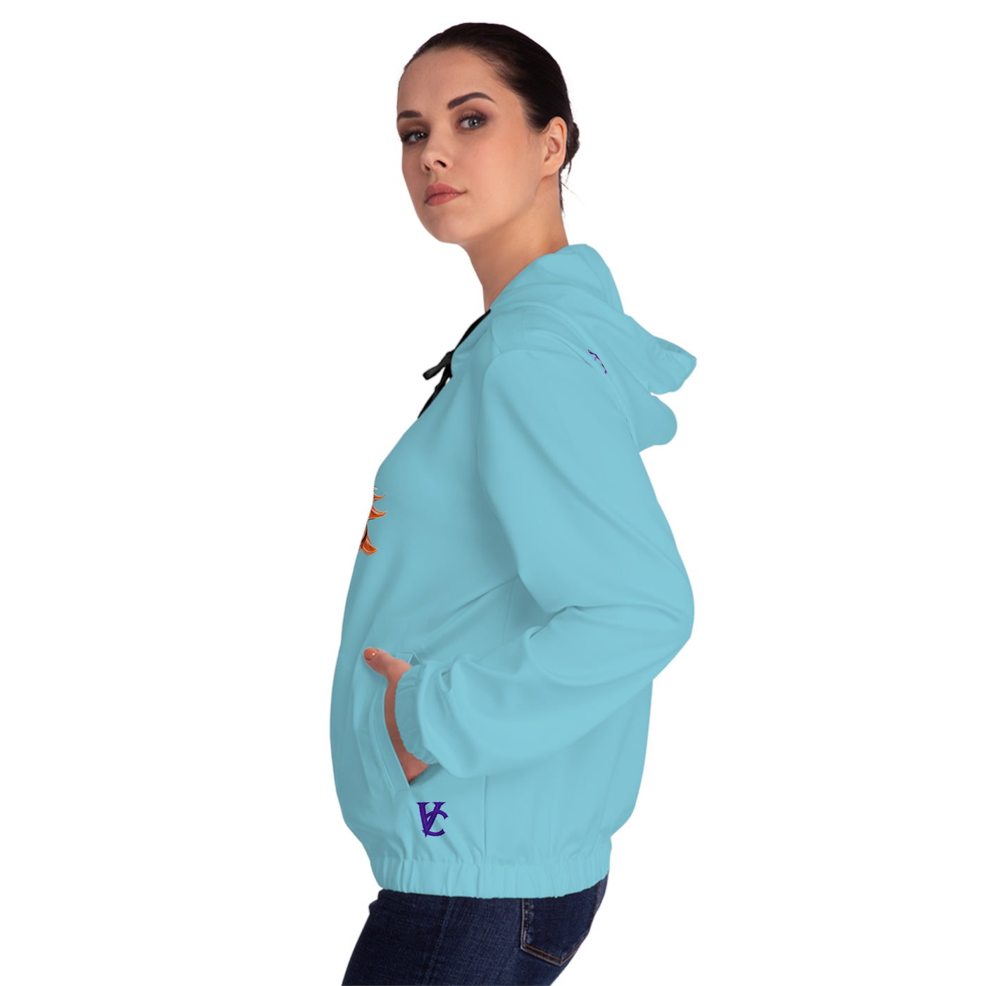 Women’s Full-Zip Graphic Hoodie, Vivid Creations "Trust The Process" Hooded Sweatshirt