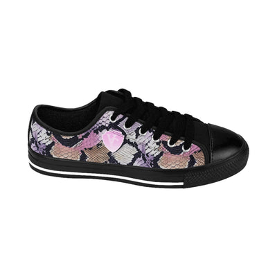 Stylish Women's V.C. Sneakers with Snakeskin Print - Perfect for Casual Outfits