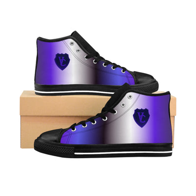 Women’s Classic Sneakers - Stylish Purple Gradient High Tops