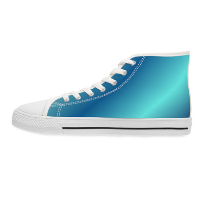 Women's High Top Sneakers - Trendy Gradient Design for Casual Style