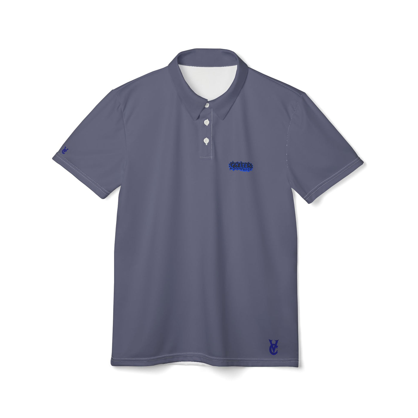 Golfer 4 Life - I Love Golf - Polo Shirt, Vivid Creations Designer Golf Shirt