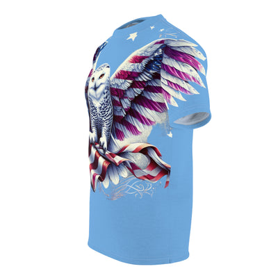 American Flag W/ Owl T-shirt