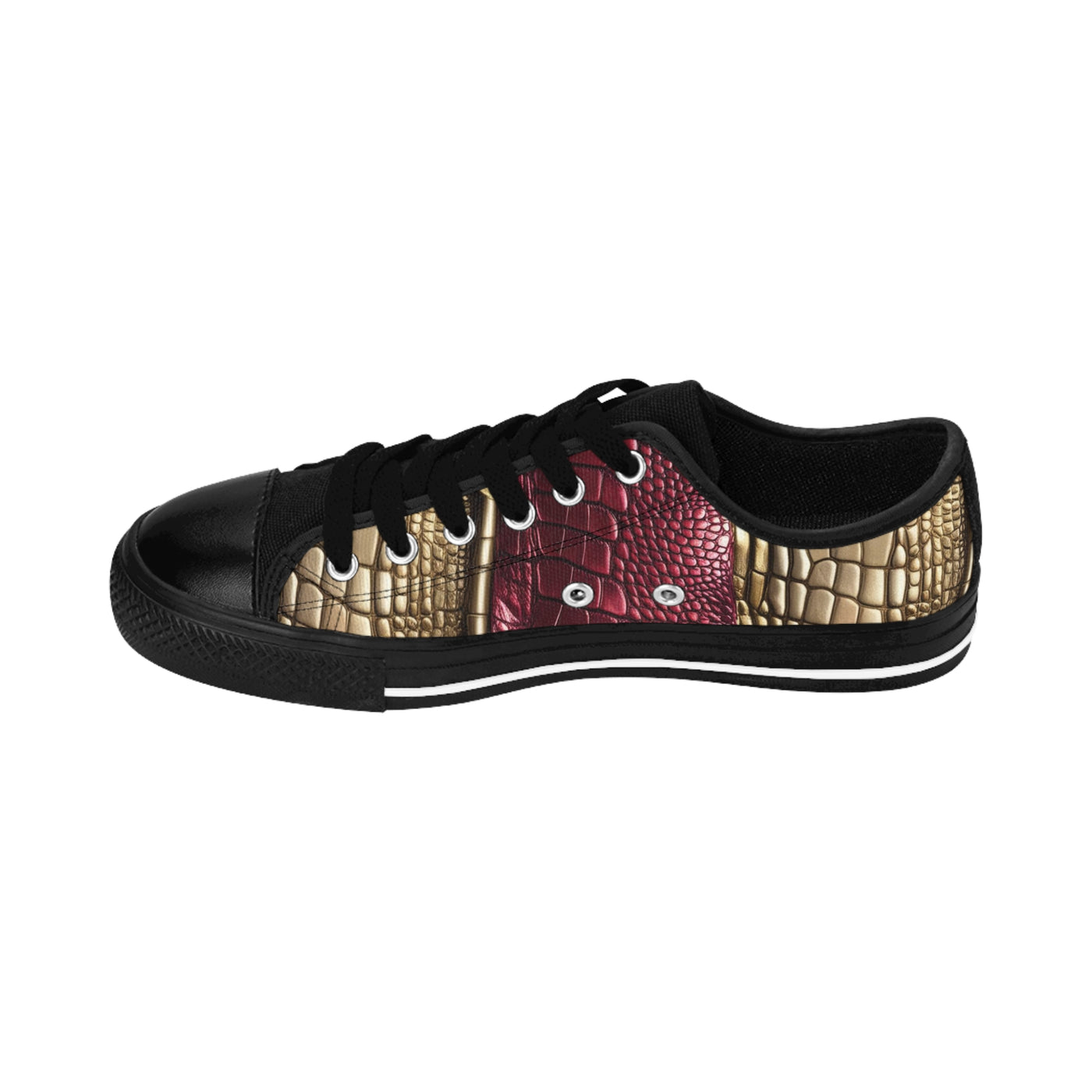 Stylish Women's Sneakers with Unique Crocodile Design