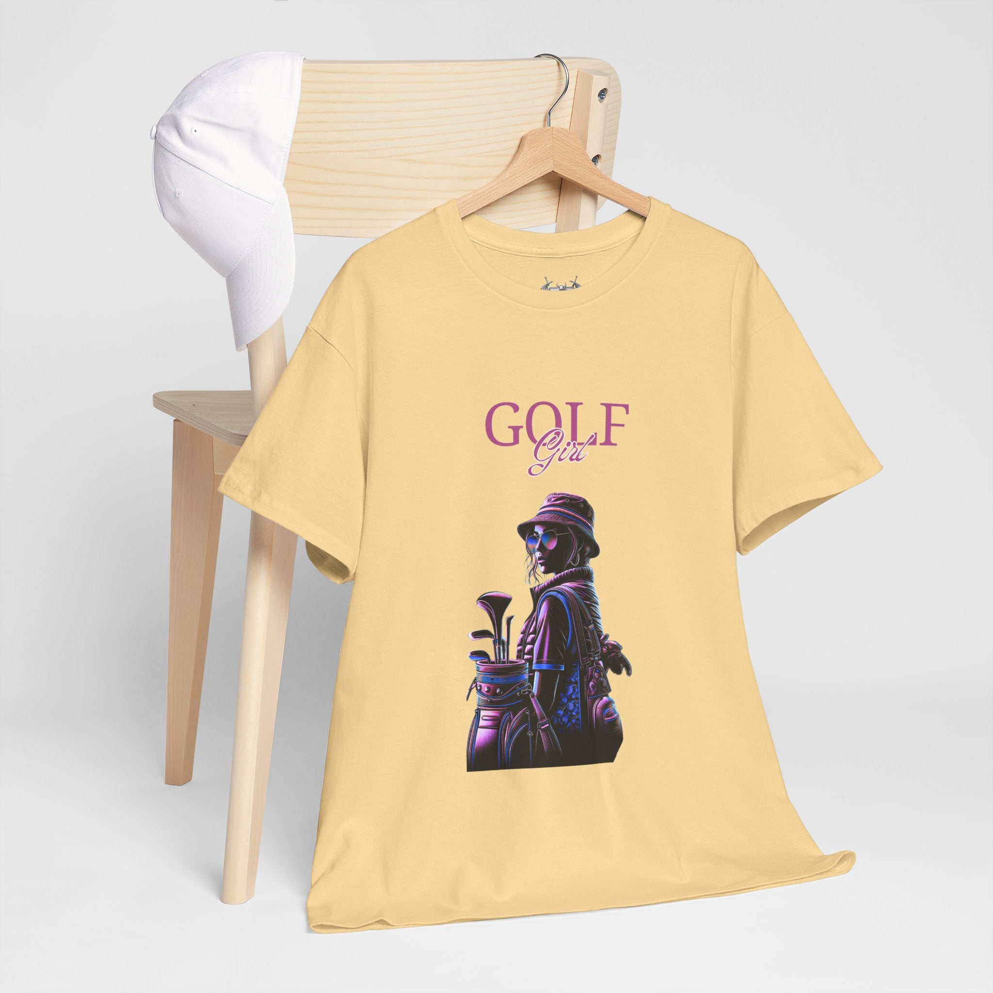 Golf Girl Unisex Heavy Cotton Tee - Stylish Golf Apparel for Enthusiasts