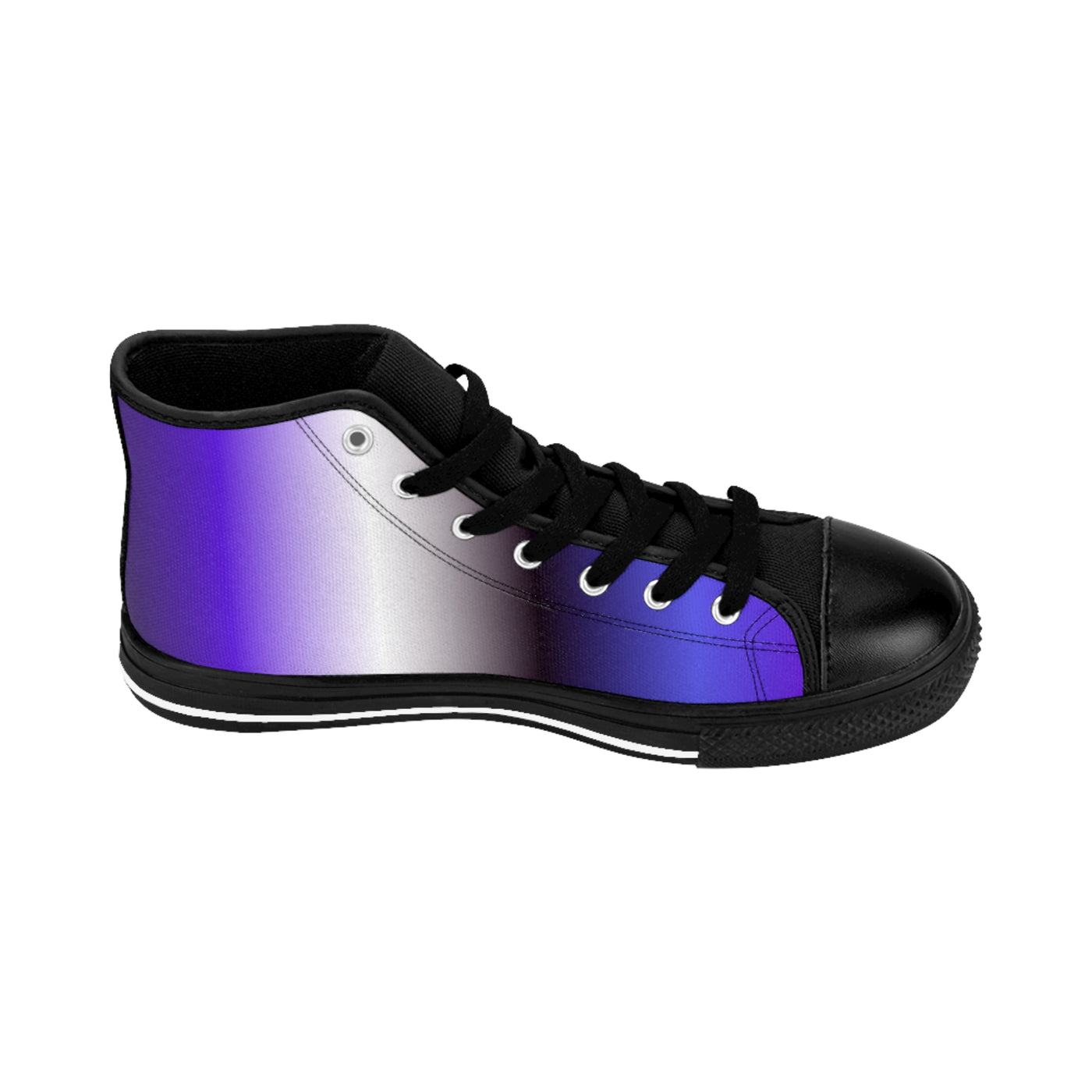 Women’s Classic Sneakers - Stylish Purple Gradient High Tops