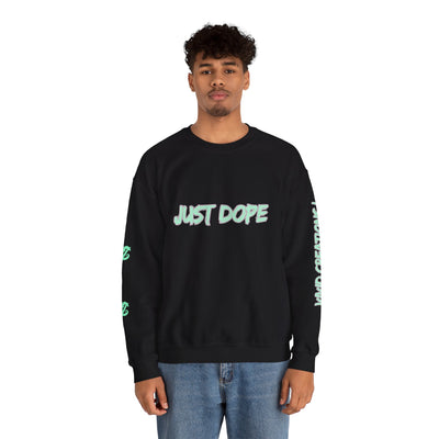 Just Dope Crewneck Sweatshirt, Vivid Creations Pull-Over Sweatshirt