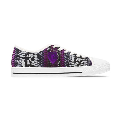 Stylish Women's Low Top Sneakers with Bold Pattern