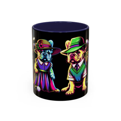 Puppies Playing Golf Coffee Mug (11oz), Golf Gift Coffee Cup