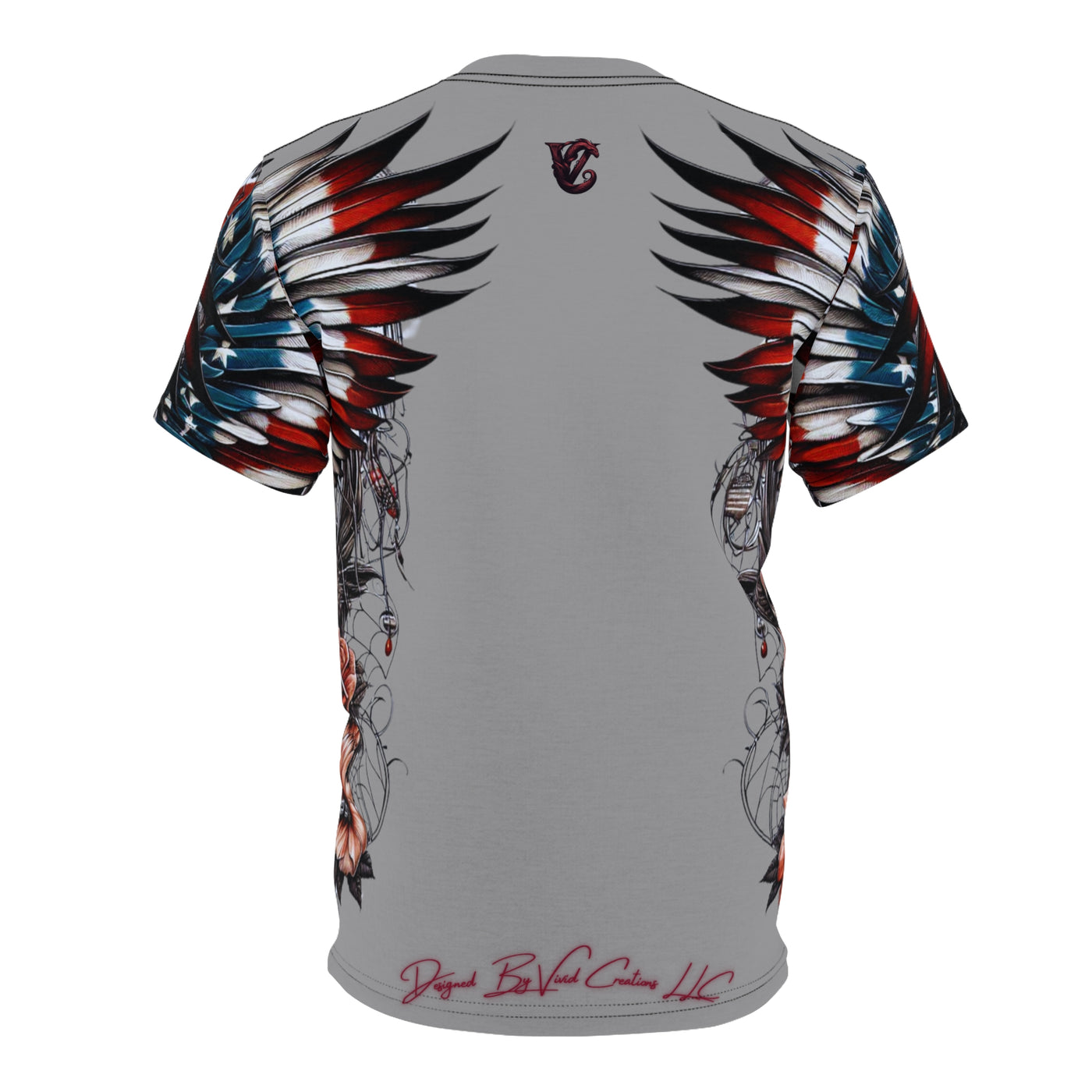 American Flag T-shirt, W/ Hot Rod