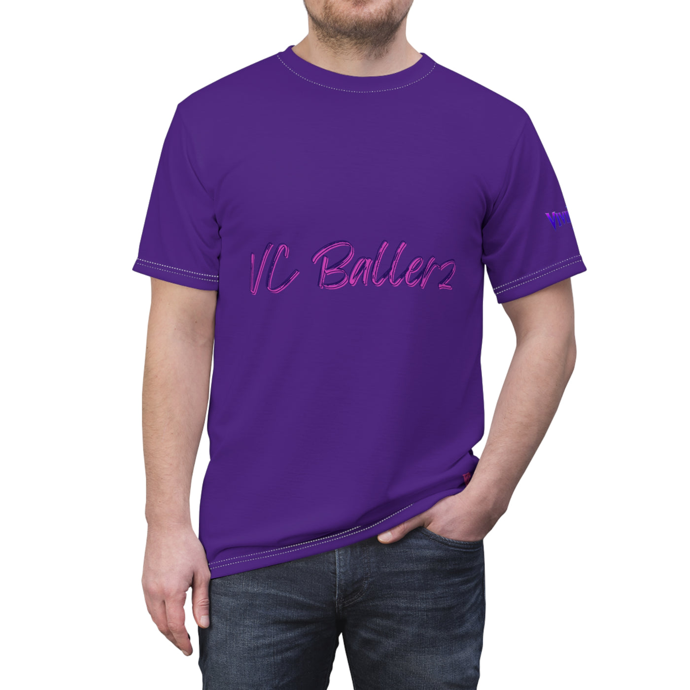 VC Ballerz 037 T-shirt, Vivid Creations LLC Graphic Golf Ball T-shirt