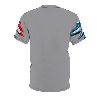 American Flag T-shirt, W/ Winged Female Silhouette