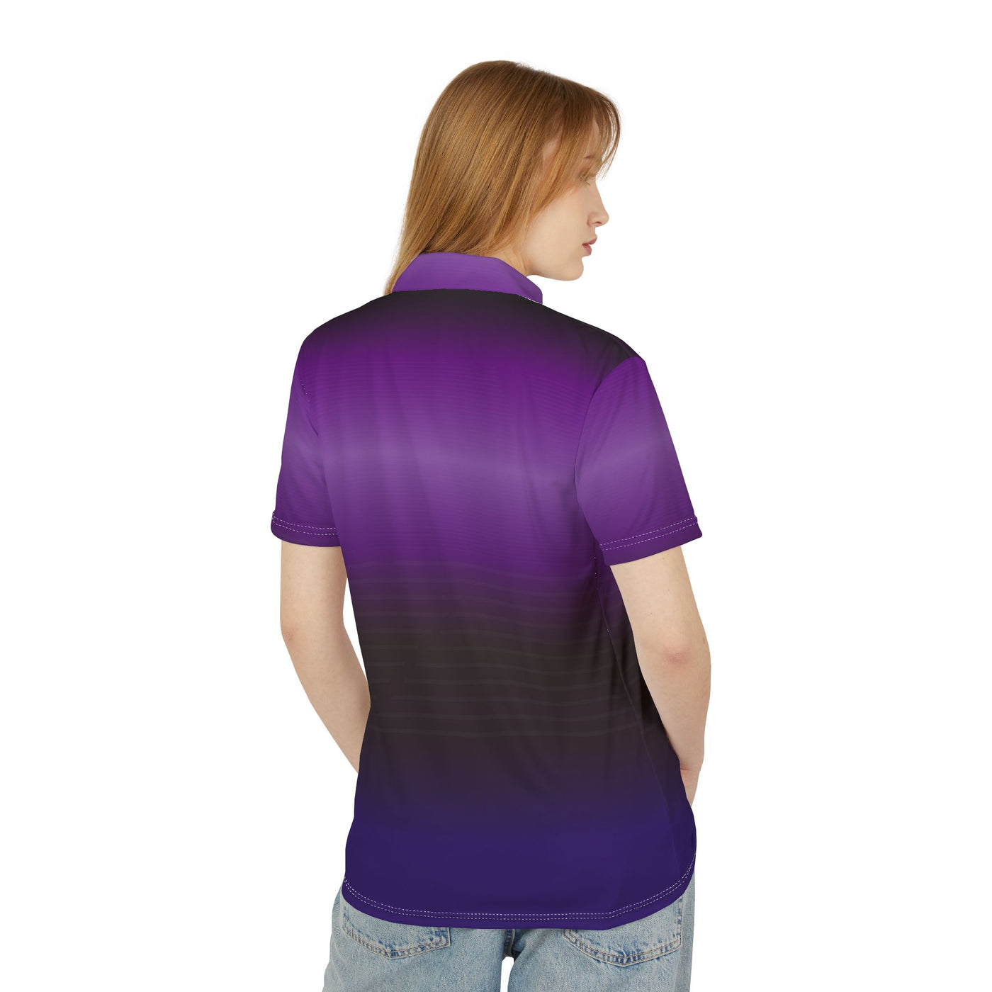 Gradient Purple Unisex Polo Shirt - Stylish Casual Wear for Every Occasion