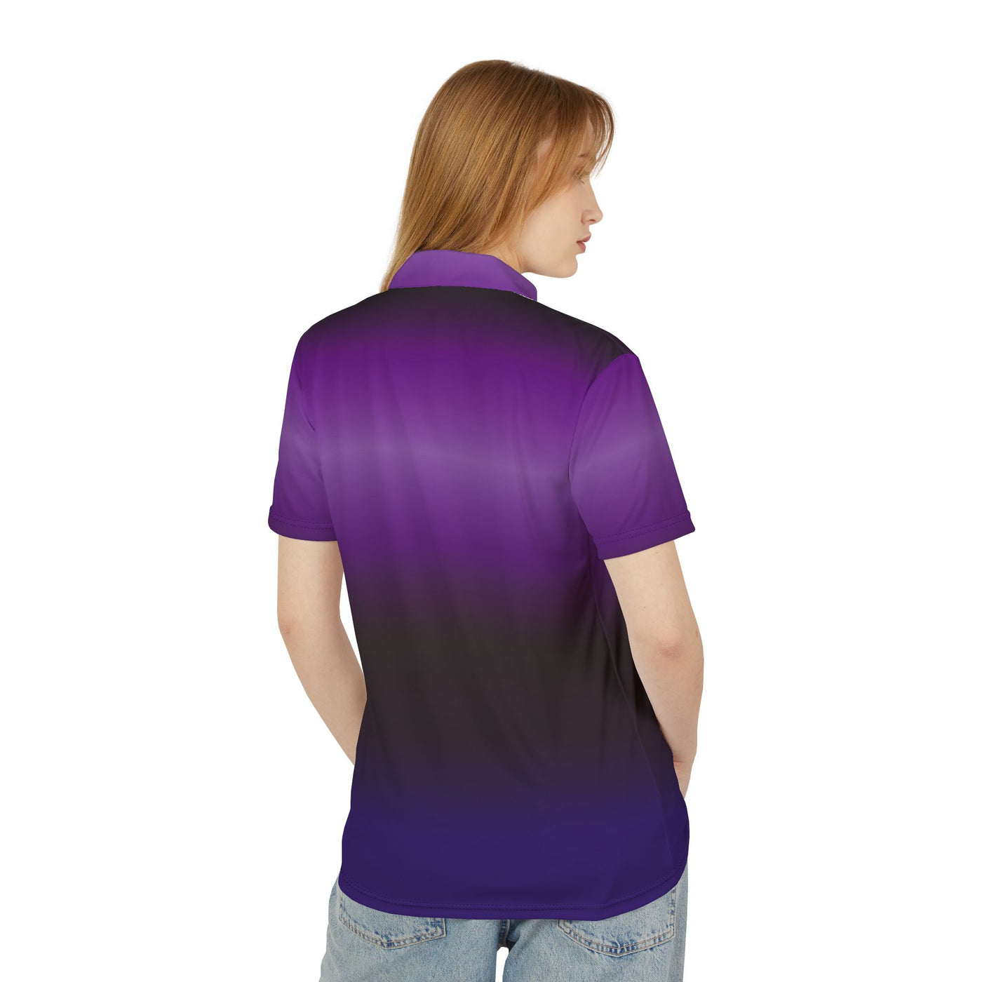 Gradient Purple Unisex Polo Shirt - Stylish Casual Wear for Every Occasion