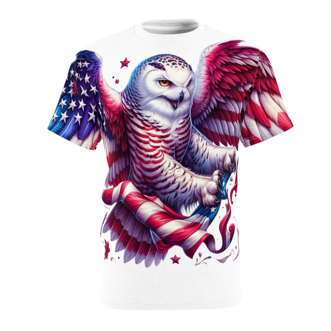 American Flag W/ Owl T-shirt