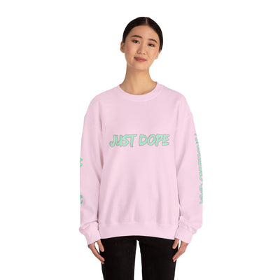 Just Dope Crewneck Sweatshirt, Vivid Creations Pull-Over Sweatshirt