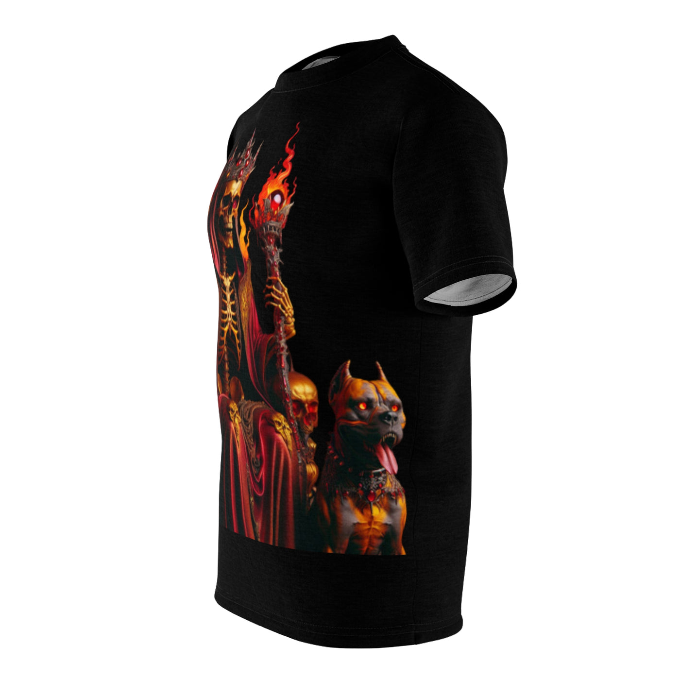 Skeleton Fire King W/ Pitt-Bulls T-shirt