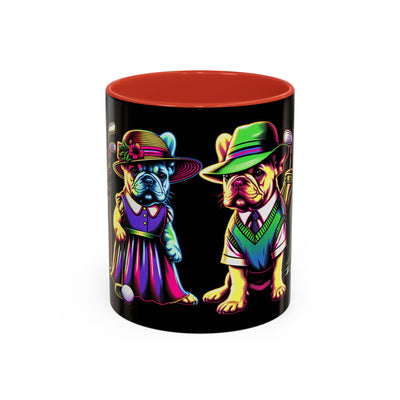 Puppies Playing Golf Coffee Mug (11oz), Golf Gift Coffee Cup