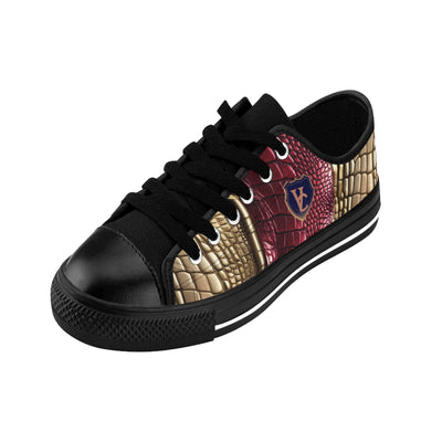 Stylish Women's Sneakers with Unique Crocodile Design