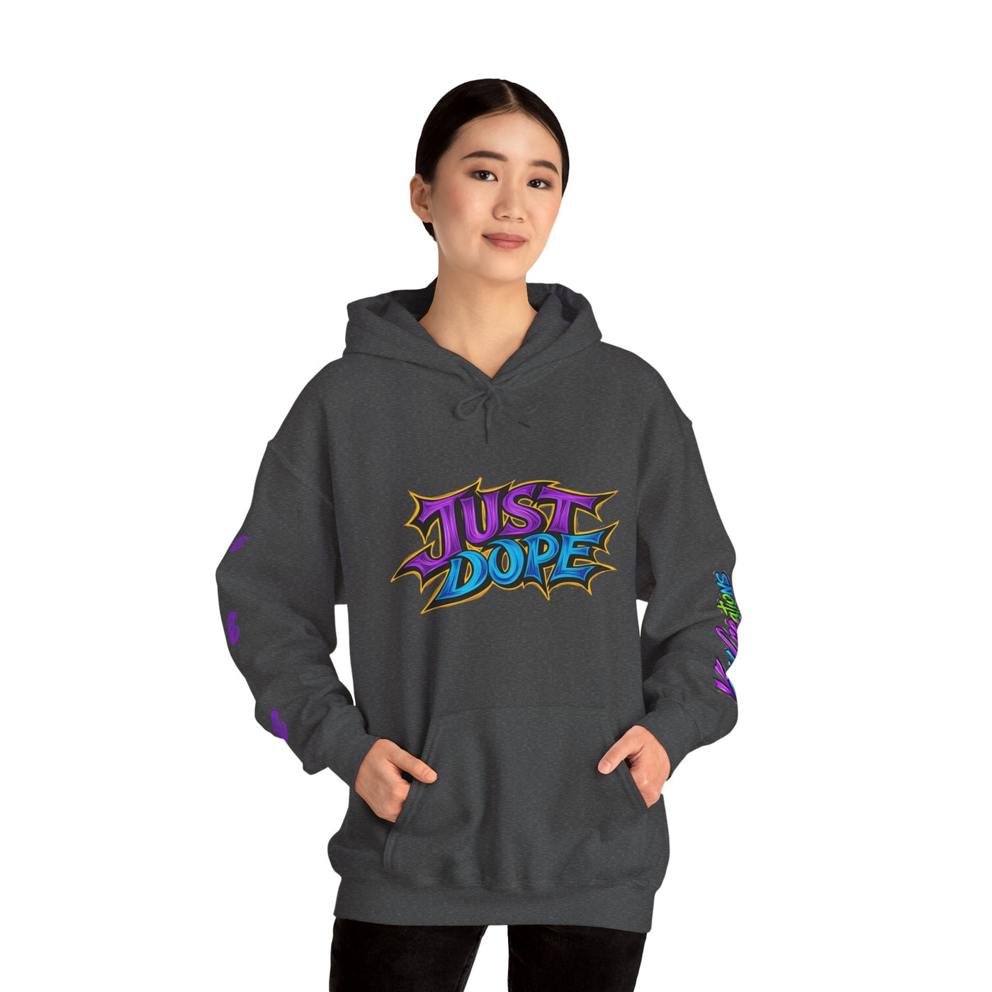 Just Dope Unisex Hooded Sweatshirt, Vivid Creations Graphic Sweatshirt, Best Hoodie for Men & Women