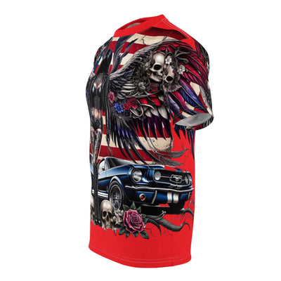 American Flag W/ Female Silhouette T-shirt