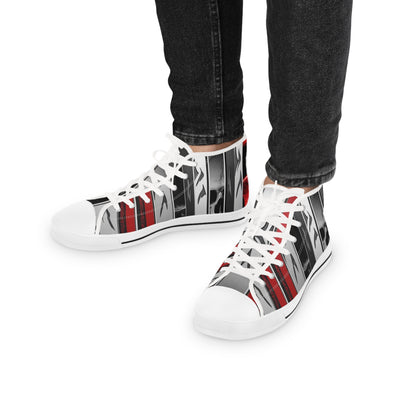 Men's High-Top Sneakers, Vivid Creations Designer Chuck's - Skull Design