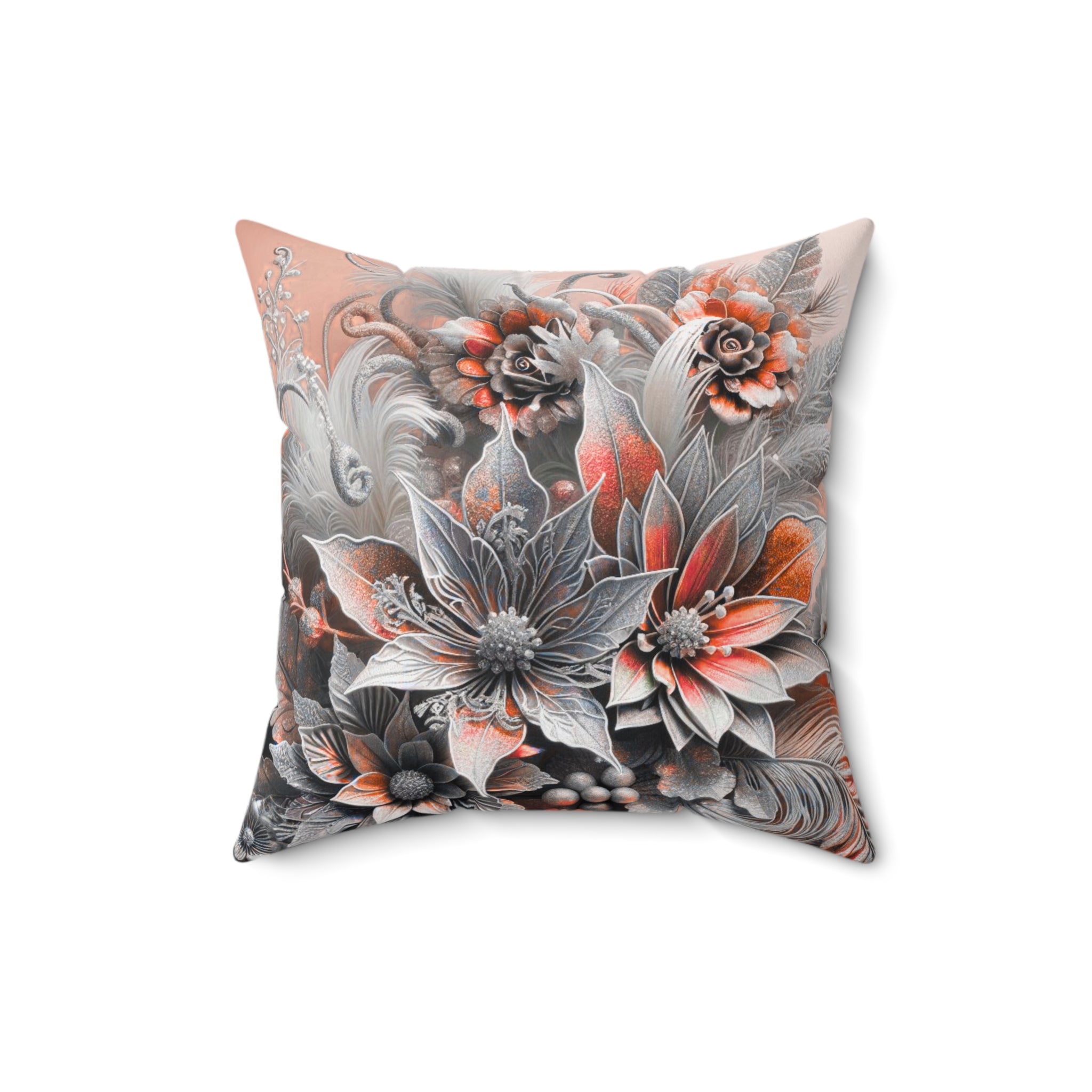 Floral Design Decorative Pillow - Elegant Home Accent for All Occasions