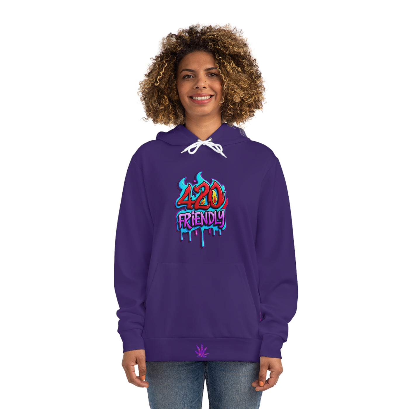 Men's Graphic Hoodie Vivid Creations "420 Friendly" Hooded Sweatshirt