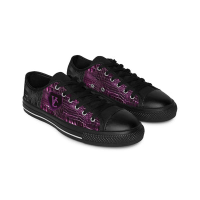 Stylish Women's Sneakers with Purple Circuit Design