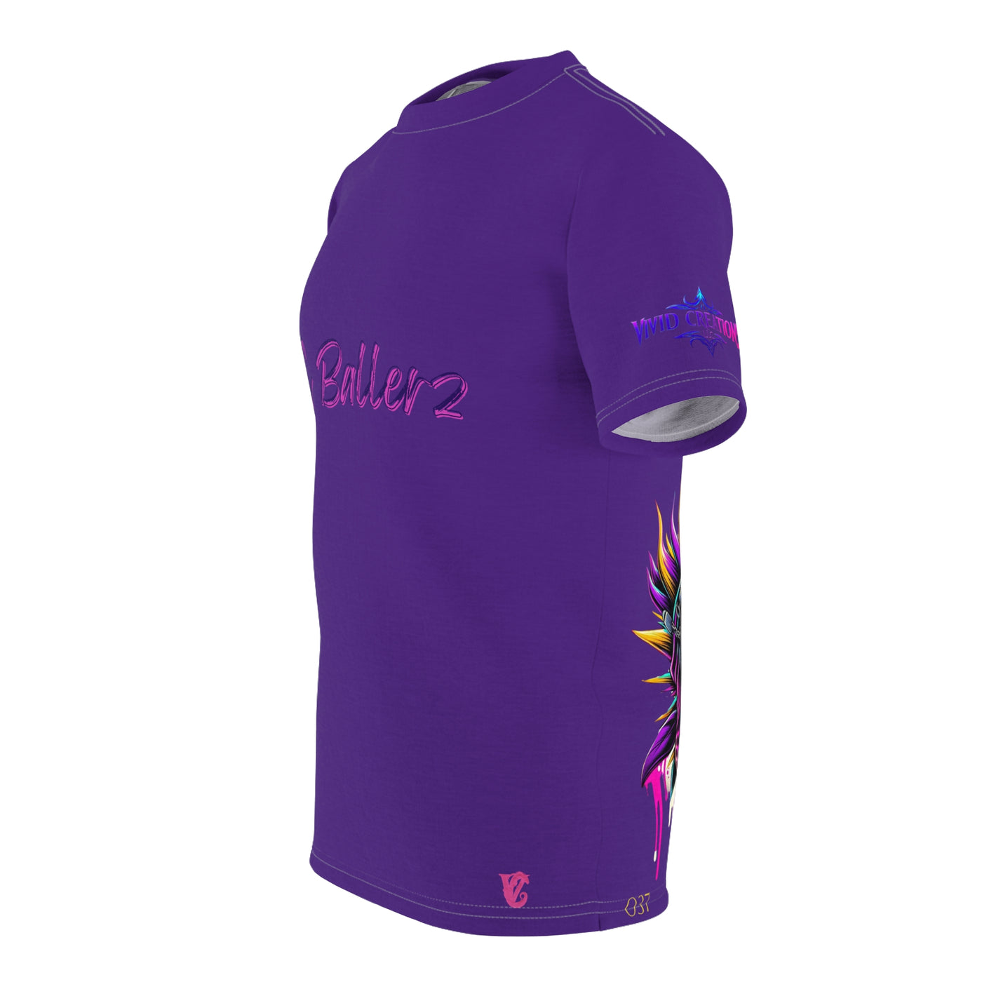 VC Ballerz 037 T-shirt, Vivid Creations LLC Graphic Golf Ball T-shirt