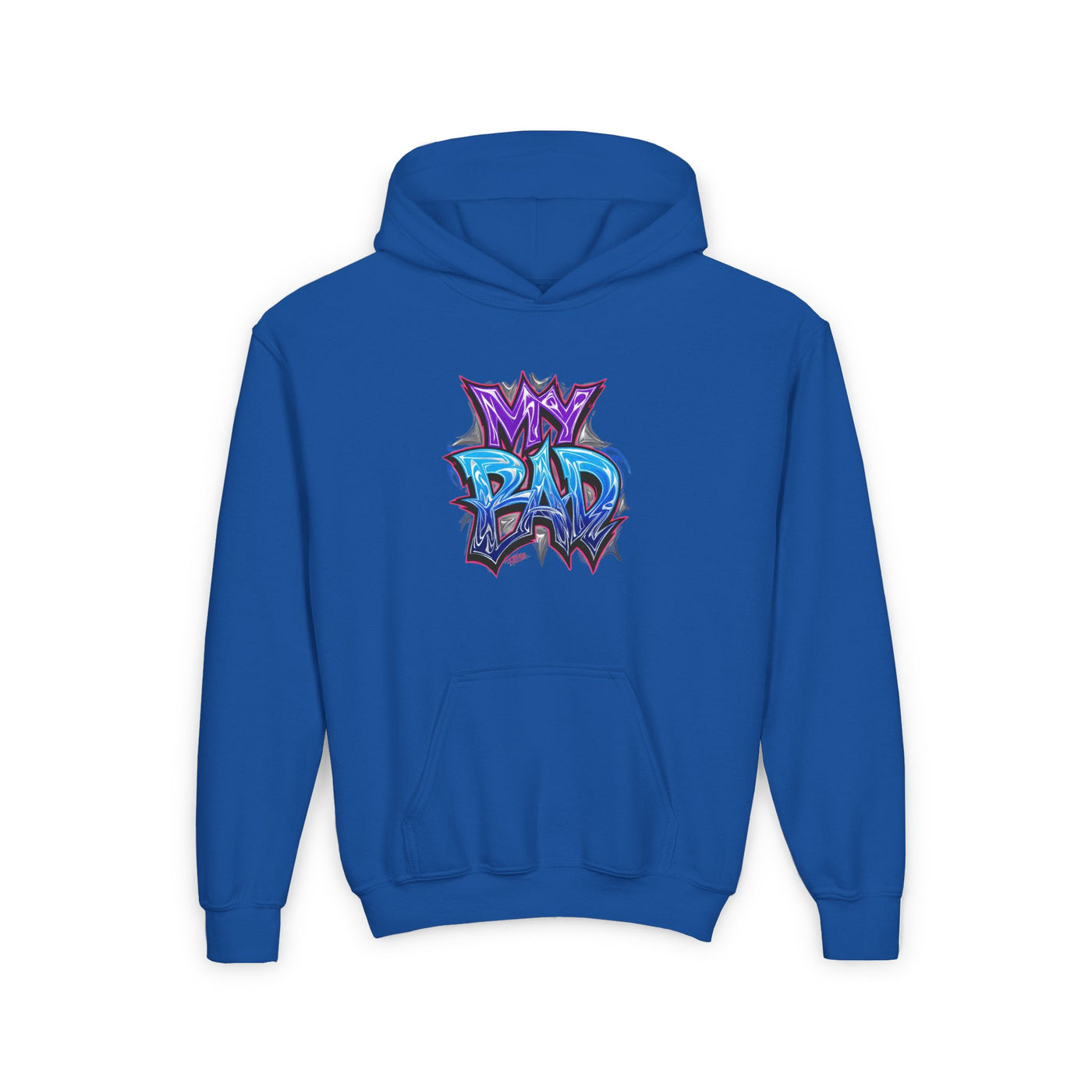 Youth Heavy Hooded Sweatshirt, My Bad Graphic Hoodie