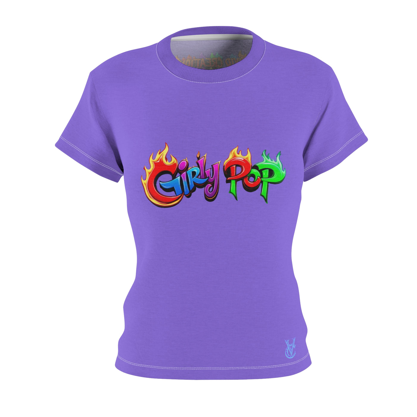 Women's Cut & Sew Girly Pop T-shirt, Vivid Creations Graphic T-shirt