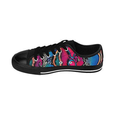 Vibrant Women’s Sneakers with Colorful Snake Design