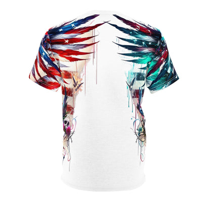 American Flag W/ Winged Male Silhouette T-shirt